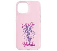 Carcasa para iPhone 15 Let's Go Ghouls para Halloween, Vaquera, Western, Pastel, gótico, Morado