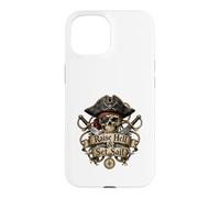 Carcasa para iPhone 15 Levanta el Infierno y zarpa Pirate Skull Nautical Adventure