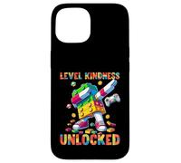 Carcasa para iPhone 15 Level Kindness Unlocked Master Builder Gamer Boys Teacher