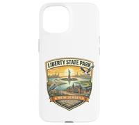 Carcasa para iPhone 15 Liberty State Park New Jersey Ellis Island - Recuerdo novedoso