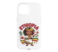 Carcasa para iPhone 15 Linda niña etíope en Vestido Tradicional para niños