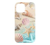 Carcasa para iPhone 15 Linda Playa estética océano Concha Costera Verano mar Tema