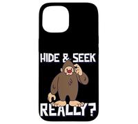 Carcasa para iPhone 15 Lindo Bigfoot Hide & Buscar Realmente