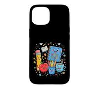 Carcasa para iPhone 15 Lindos diseños de Aprendizaje de Suministros Escolares Felices
