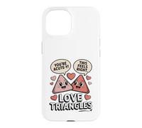 Carcasa para iPhone 15 Lindos triángulos de Amor matemáticas Eres Agudo Y