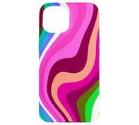 Carcasa para iPhone 15 Liquid Swirl Retro 60s 70s Aesthetic Indie Hippie Funky