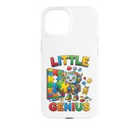 Carcasa para iPhone 15 Little Genius Robot Puzzle Builder, diseño Infantil