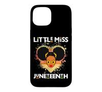Carcasa para iPhone 15 Little Miss Juneteenth Chica Negra Magia Piel Marrón Chicas