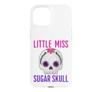 Carcasa para iPhone 15 Little Miss Sugar Skull Divertido Niño Niña Chica Mexicana Diversión