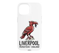 Carcasa para iPhone 15 Liverpool Merseyside England Zine-Ink Hígado Bird