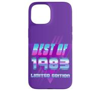 Carcasa para iPhone 15 Lo Mejor de 1983 Bday Party Celebration Vintage 80's Art Design