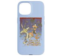Carcasa para iPhone 15 Looney Tunes Bugs and Daffy The Only Come At Night