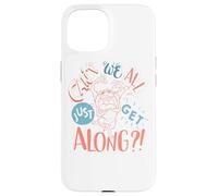 Carcasa para iPhone 15 Looney Tunes Taz Can't We All Get Along