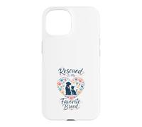 Carcasa para iPhone 15 Los Animales Rescatados Son Mis Favoritos Amante Perros