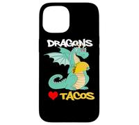 Carcasa para iPhone 15 Los Dragones aman los Tacos