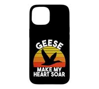 Carcasa para iPhone 15 Los Gansos Hacen Que mi corazón se Eleve Ganso
