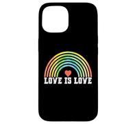 Carcasa para iPhone 15 Love is Love Rainbow Vintage Pride LGBTQ