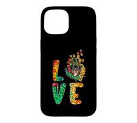 Carcasa para iPhone 15 Love Rottweiler Dog Sunflower Tie Dye Funny Puppy Lover