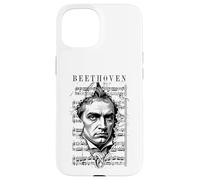 Carcasa para iPhone 15 Ludwig Van Beethoven Partitura Clásica Retrato Vintage