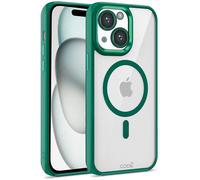 Carcasa para iPhone 15 Magnética (Borde Verde) - COOL