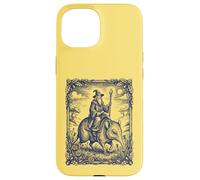 Carcasa para iPhone 15 Mago Montando Criatura Mística Elefante Musaraña Fantasía