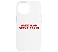 Carcasa para iPhone 15 Make Iran Great Again - Minimal Text White & Red