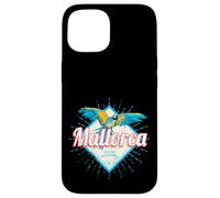 Carcasa para iPhone 15 Mallorca Islas Baleares Retro Parrot Vintage Souvenir