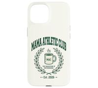 Carcasa para iPhone 15 Mama Athletic Club EST 2026 Maratón de la Maternidad mamá Divertida