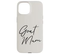 Carcasa para iPhone 15 Mamá Cabra, Divertida, Estilo Guion