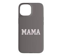 Carcasa para iPhone 15 Mama Floral Patchwork Style Lettering Cute Vintage Mom