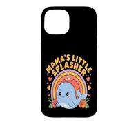 Carcasa para iPhone 15 Mama's Little Splasher Cute Whale Mom Kids