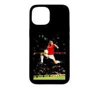Carcasa para iPhone 15 Manchester United Eric Cantona Leap Copa Mundial de Fútbol