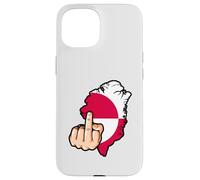Carcasa para iPhone 15 Manos Fuera del Mapa de Groenlandia, Bandera de Groenlandia, no está
