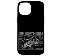 Carcasa para iPhone 15 Manual de Montaje técnico de misiles de Deriva JDM Gráfico