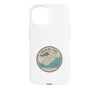 Carcasa para iPhone 15 Mapa topográfico de Kalalau-Trail-Kauai Hawái