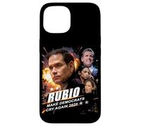 Carcasa para iPhone 15 Marco Rubio 2028 Make Democrats Cry Again Action Poster
