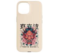 Carcasa para iPhone 15 Máscara Facial Japonesa Demonio Demonio Hannya Oni Yokai Oni