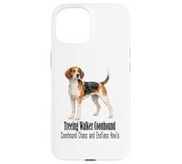 Carcasa para iPhone 15 Mascota Treeing Walker Coonhound Dog Chaos Endless Howl
