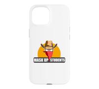 Carcasa para iPhone 15 Mask Up Students Back To School Social distancing Teachers