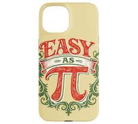 Carcasa para iPhone 15 Matemáticas Retro Tan fáciles como Pi