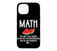 Carcasa para iPhone 15 Matemáticas Sandía Número Problema Álgebra Estudiante matemático