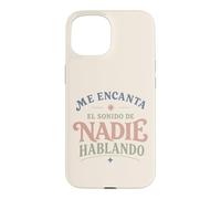 Carcasa para iPhone 15 Me Encanta el Sonido de Nadie Hablando Retro Mood