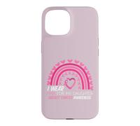 Carcasa para iPhone 15 Me Pongo Rosa para la concienciación sobre el cáncer de Mama de mi Hija