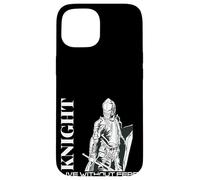 Carcasa para iPhone 15 Medieval Renaissance Knight Live Without Fear Warrior
