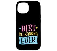 Carcasa para iPhone 15 Mejor Nombre Personalizado a Juego de Alexandra Ever