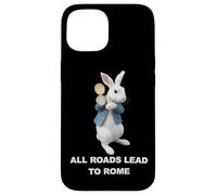 Carcasa para iPhone 15 Meme Divertido del Conejo AI: Todos Los Caminos Conducen A