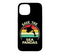 Carcasa para iPhone 15 Mens Womens Killer Whale Save The Sea Pandas Orca Lover