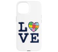 Carcasa para iPhone 15 Mes De La Concienciación sobre El Autismo Love Accept