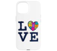 Carcasa para iPhone 15 Mes De La Concienciación sobre El Autismo Love Accept