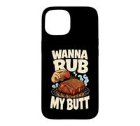 Carcasa para iPhone 15 Mezclador Divertido para Barbacoa Wanna Rub My Butt Grill Master